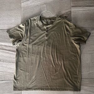 Men’s s Harbor Bay short sleeve Henley size 4XL green heather like new